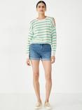 HUSH Turn Up Cuff Denim Shorts