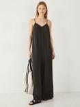 HUSH Wide Leg Beach Jumpsuit, Black