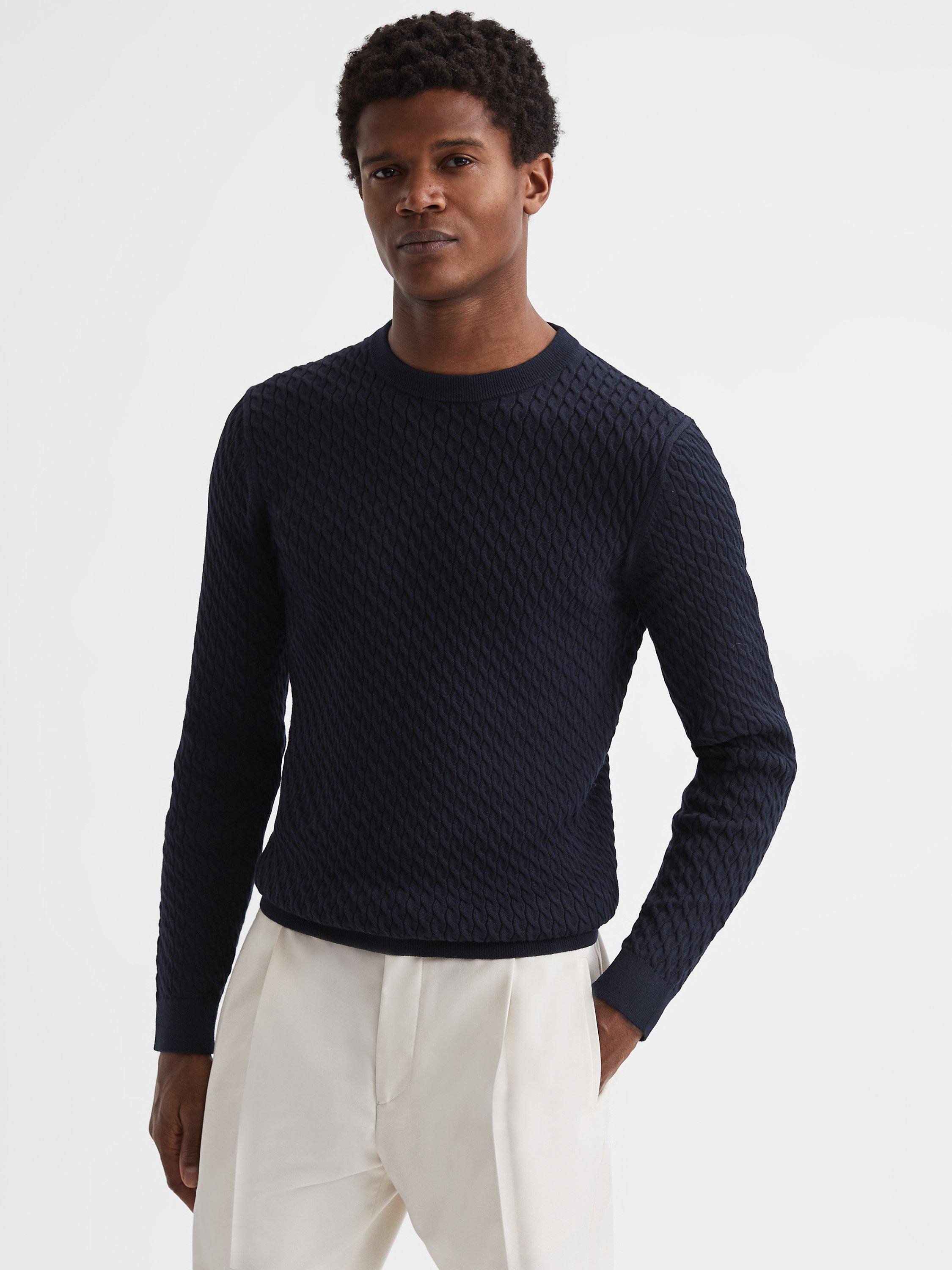 Reiss Arran Knit Cotton Blend Jumper
