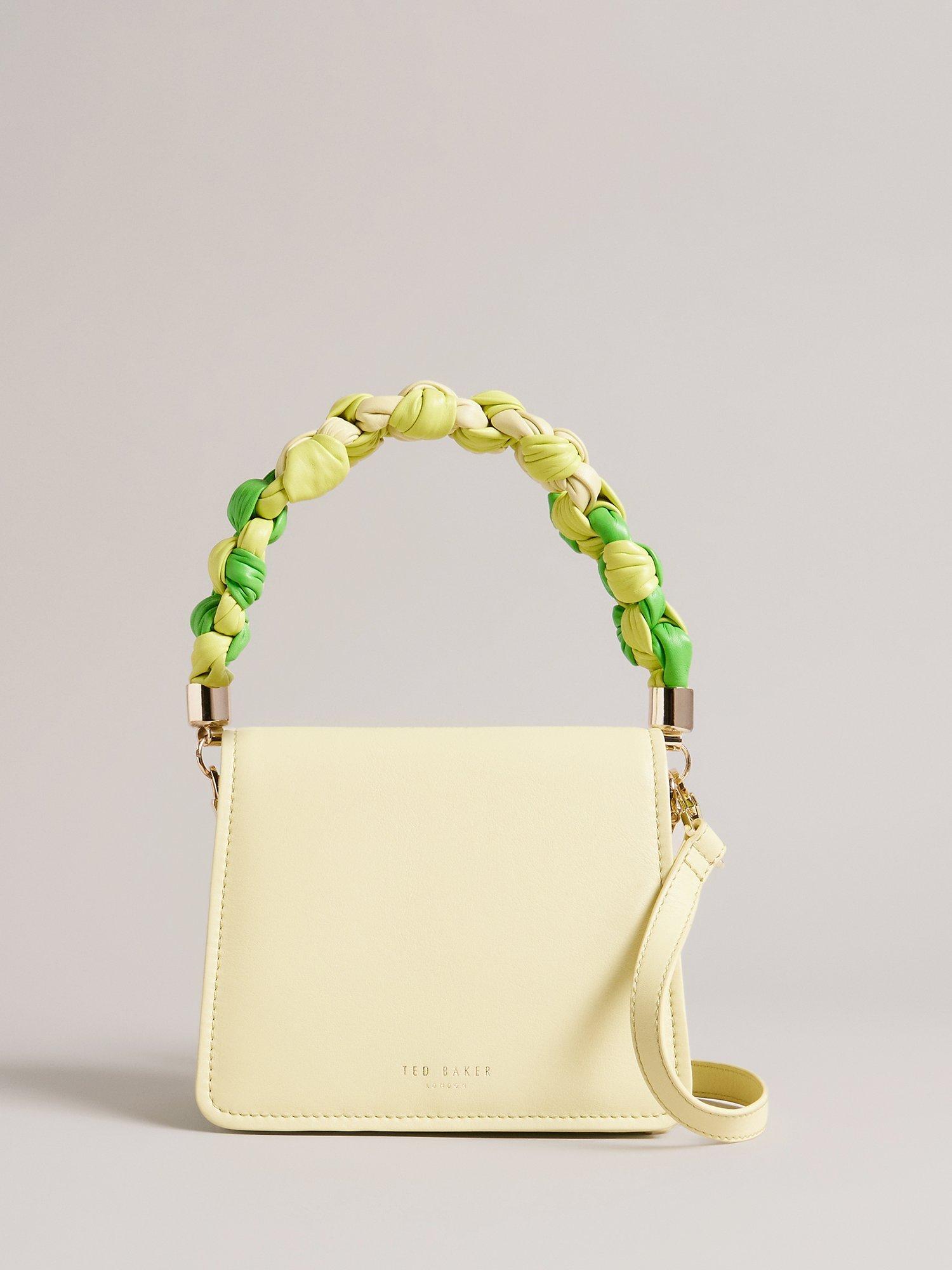 Ted Baker Maryse Knotted Handle Bag, Lime, One Size