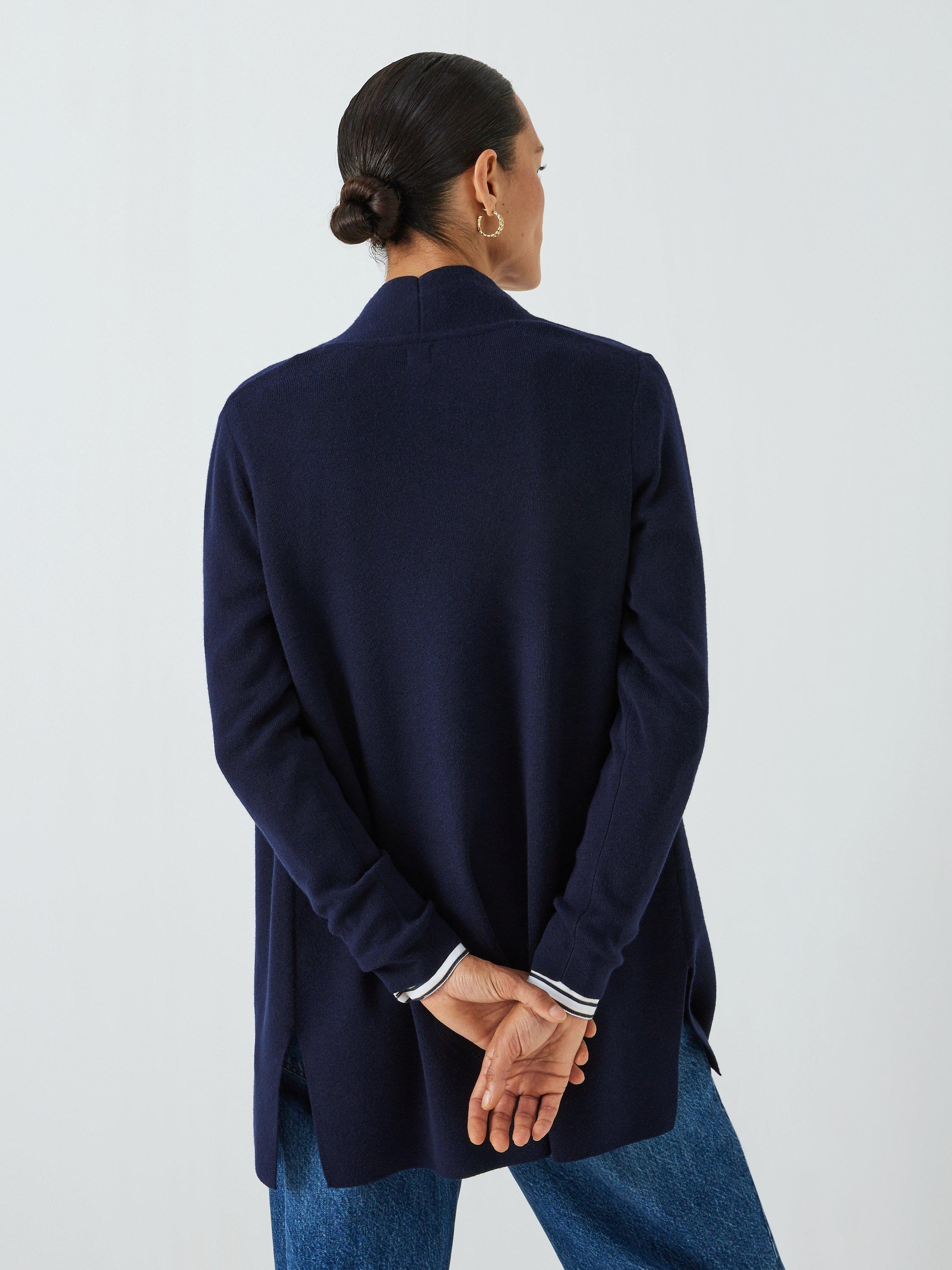 John Lewis Edge Longline Cardigan Navy