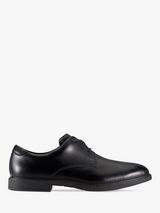 Clarks Kids' Scala Loop Lace Up Leather School Shoes, Black