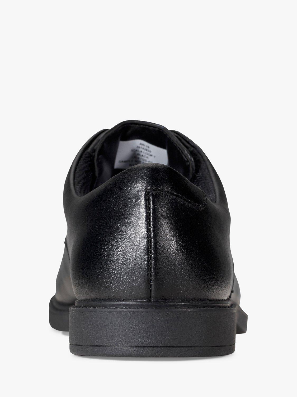 Product image 5 of 7, which shows Clarks Kids' Scala Loop Lace Up Leather School Shoes, Black, 3F