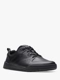 Clarks Kids' Kick Step School Shoes, Black