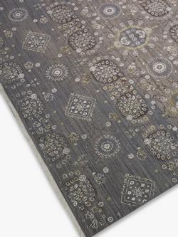 John Lewis Floral Coordinate Rug - view 2, Grey