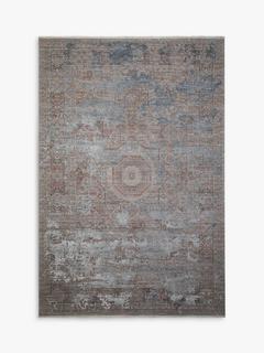 Gooch Luxury Distressed Medallion Rug, Grey Rose, L180 x W120cm