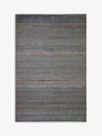John Lewis Kargi Metallic Stripe Rug, Blue