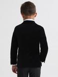 Reiss Kids' Ace Velvet Blazer, Black