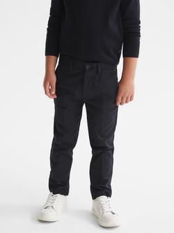 Reiss Kids' Eastbury Trousers, Navy