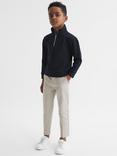 Reiss Kids' Eastbury Trousers, Stone