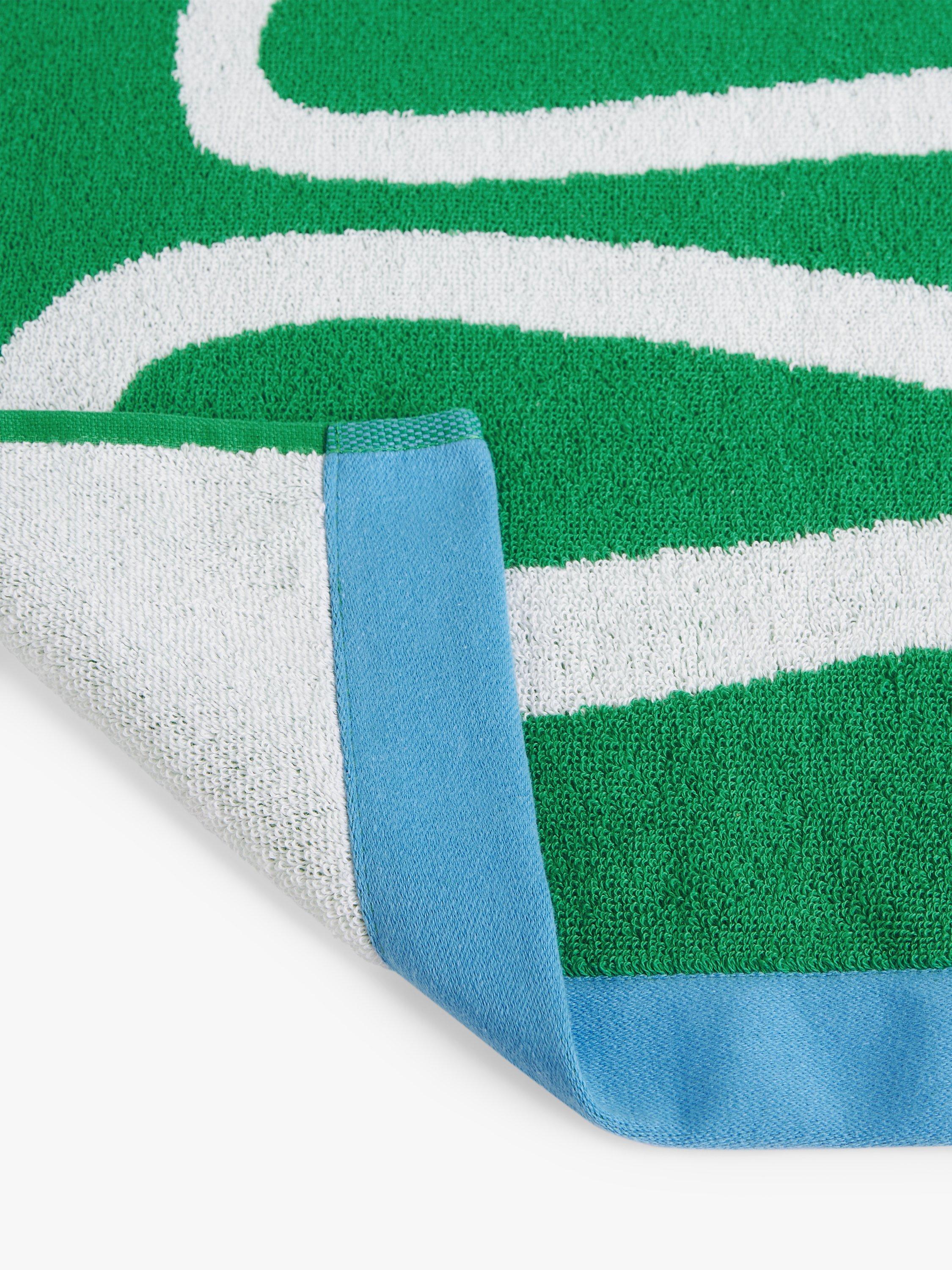 John Lewis ANYDAY Wiggle Towels, Jadeite