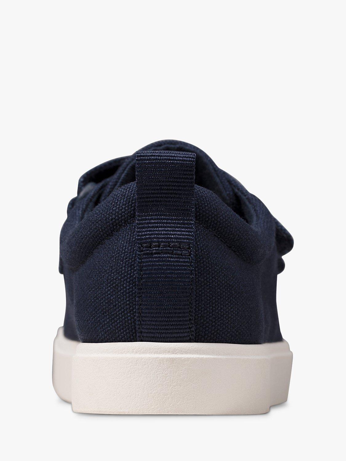 Product image 5 of 7, which shows Clarks City Vibe K Trainers, Navy Canvas, C13.5G
