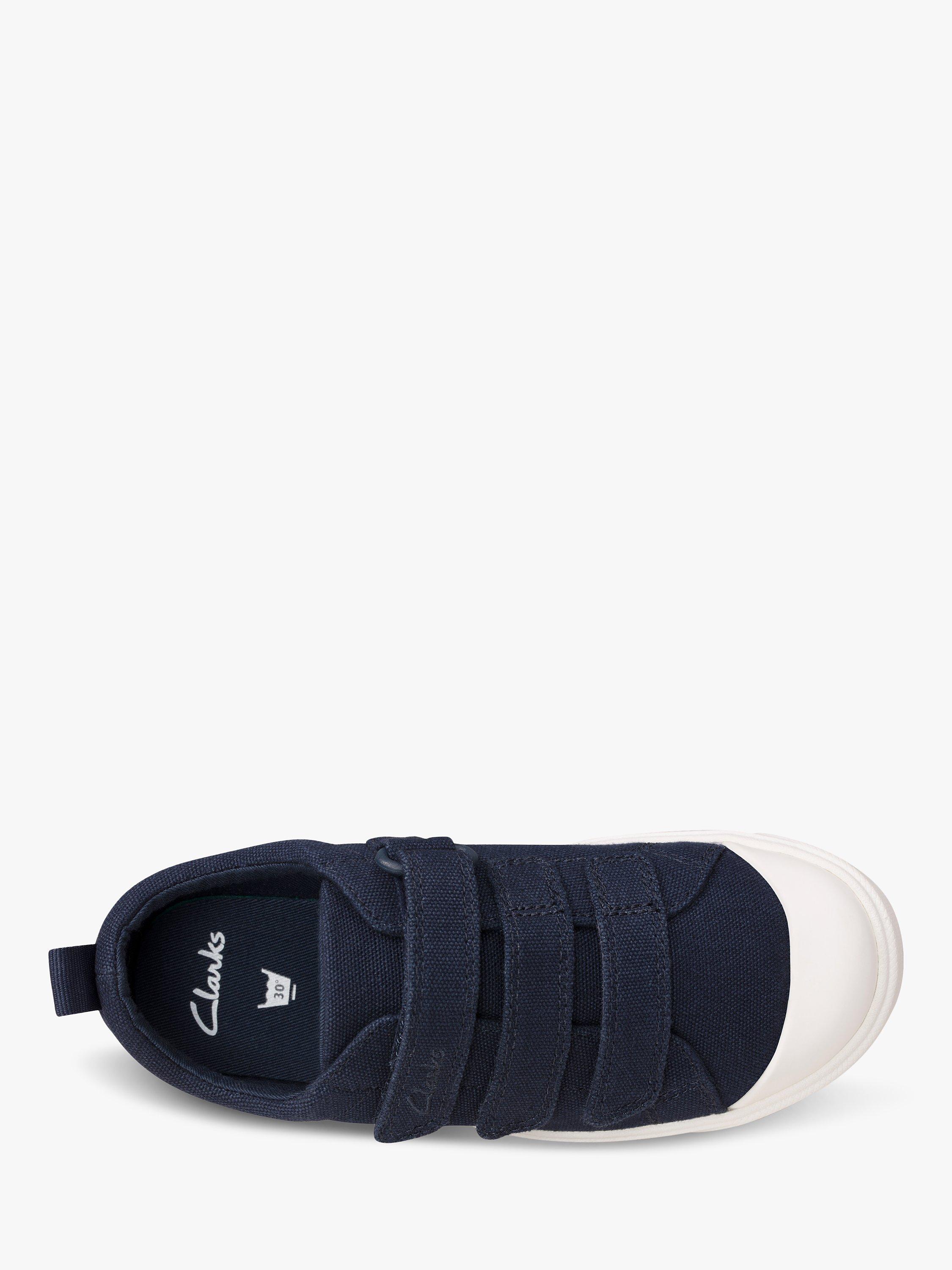 Product image 6 of 7, which shows Clarks City Vibe K Trainers, Navy Canvas, C13.5G