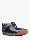 Clarks Baby Tiny Beat Leather Pre-Walker Shoes, Navy