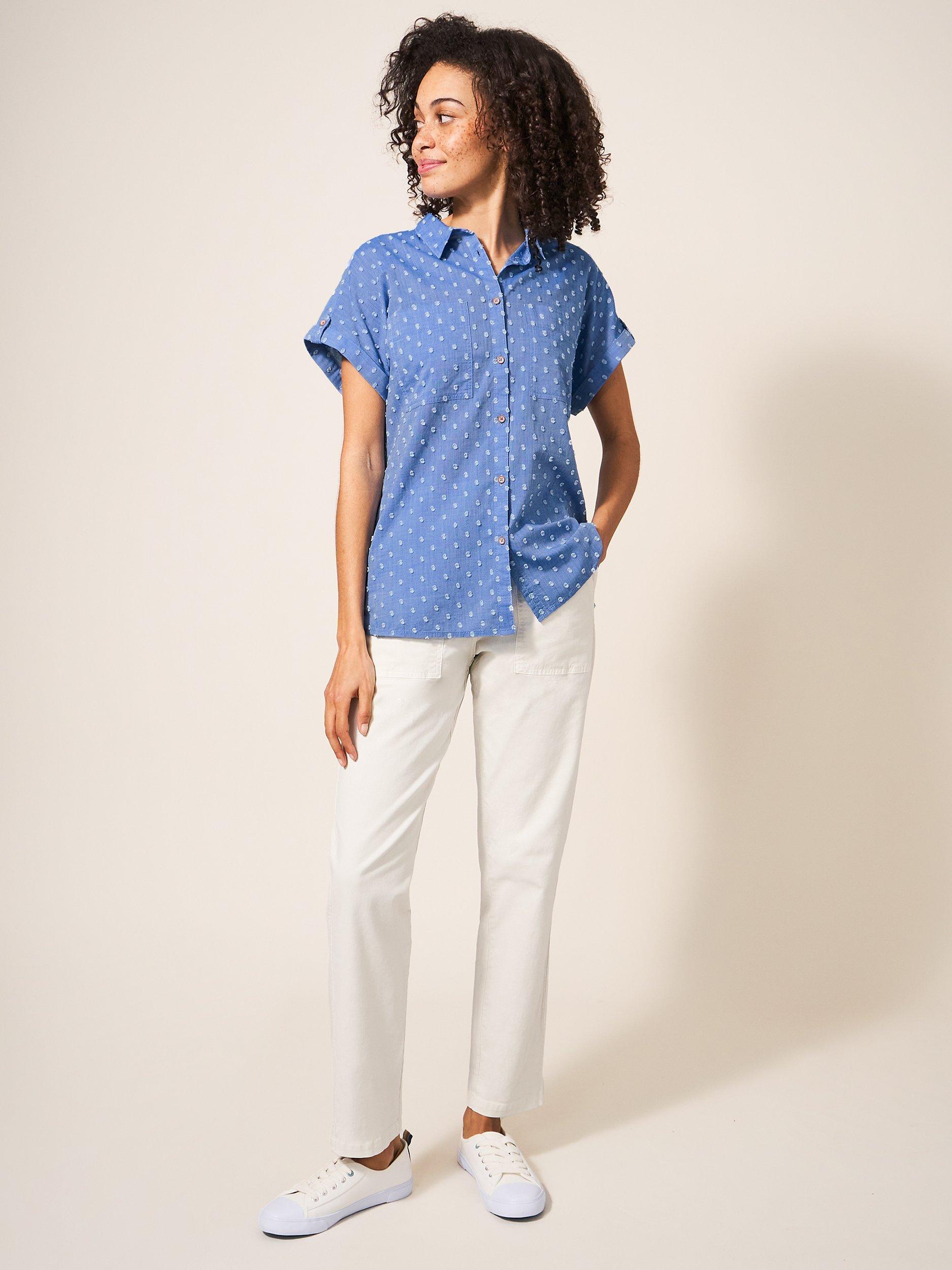 White Stuff Ella Organic Cotton Dobby Shirt