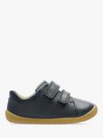 Clarks Kids' Roamer Craft Leather Riptape Shoes, Navy