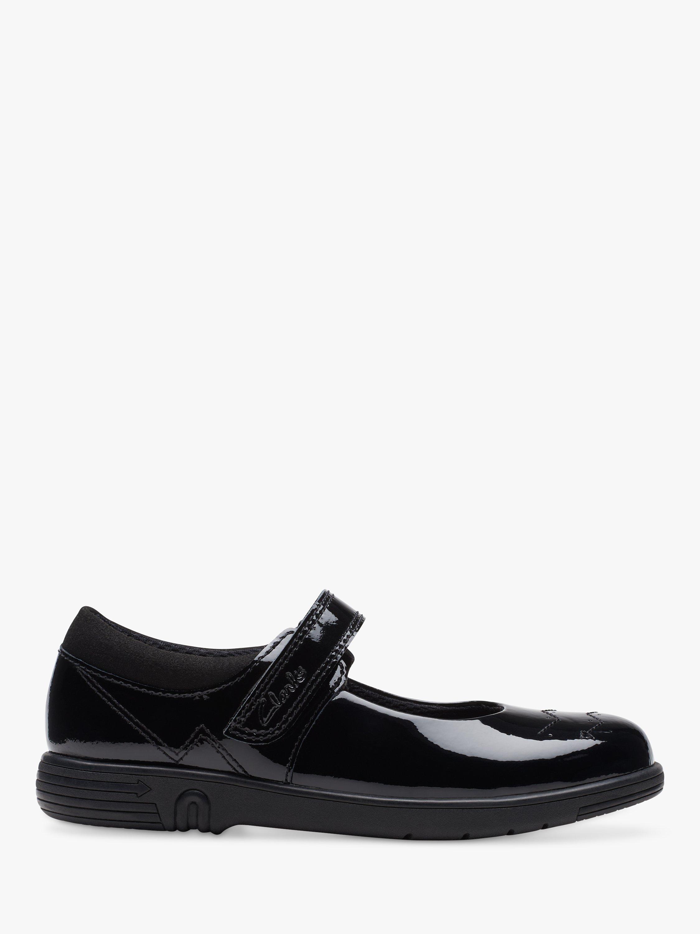 Clarks Kids' Jazzy Jig School Shoes, Black Patent