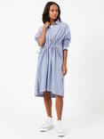 French Connection Rhodes Stripe Shirt Dress, Blue/White, Blue/White