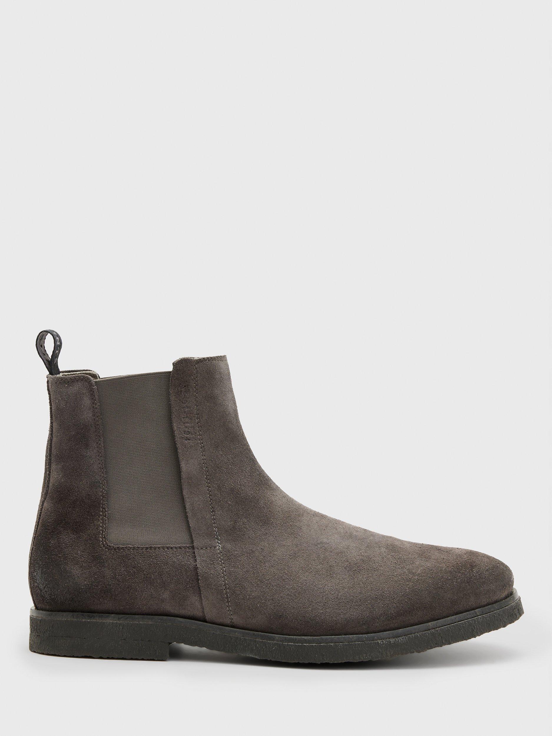 AllSaints Rhett Suede Chelsea Boots, Grey