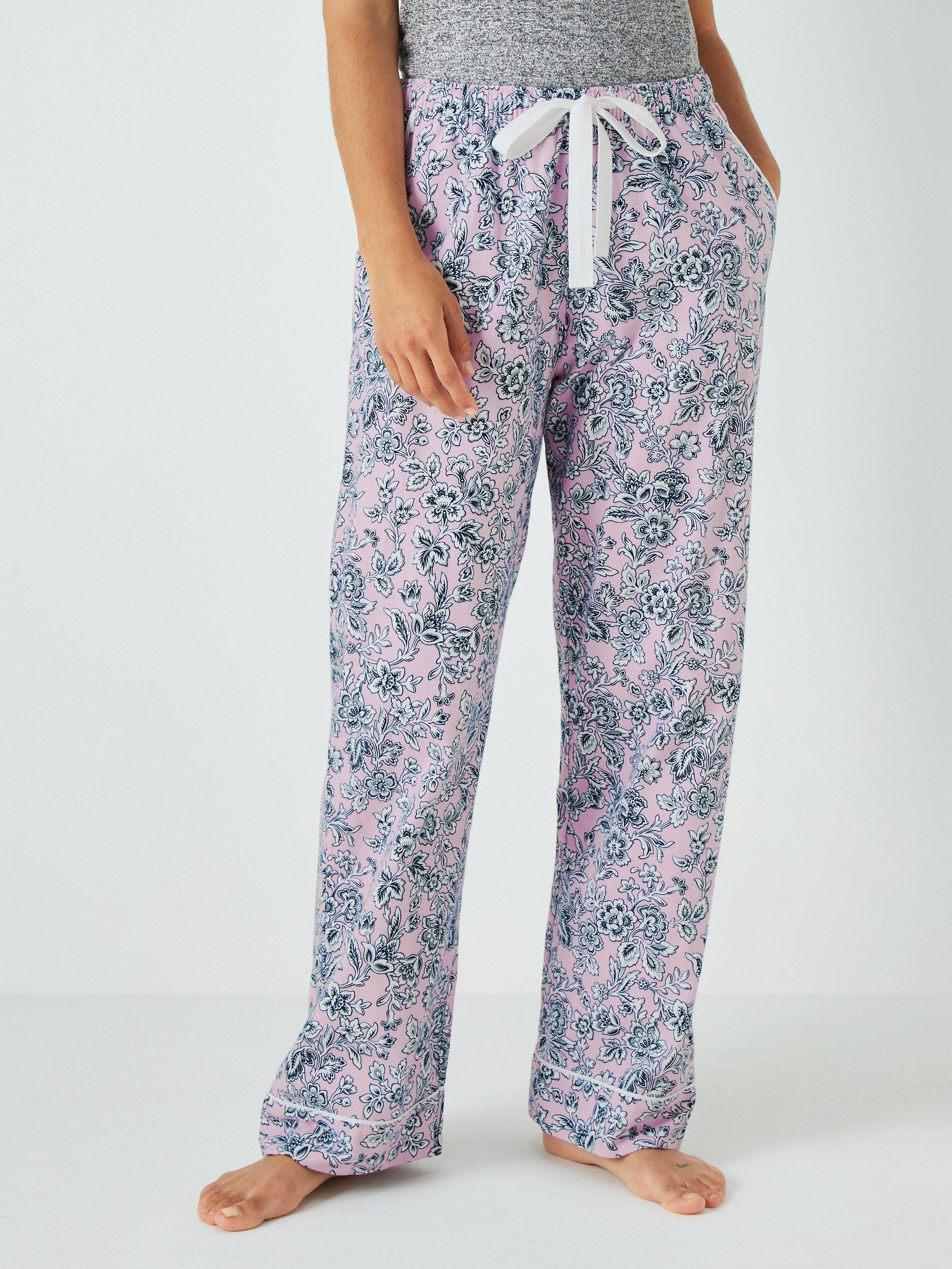 John Lewis Isabella Floral Pyjama Bottoms, Pink