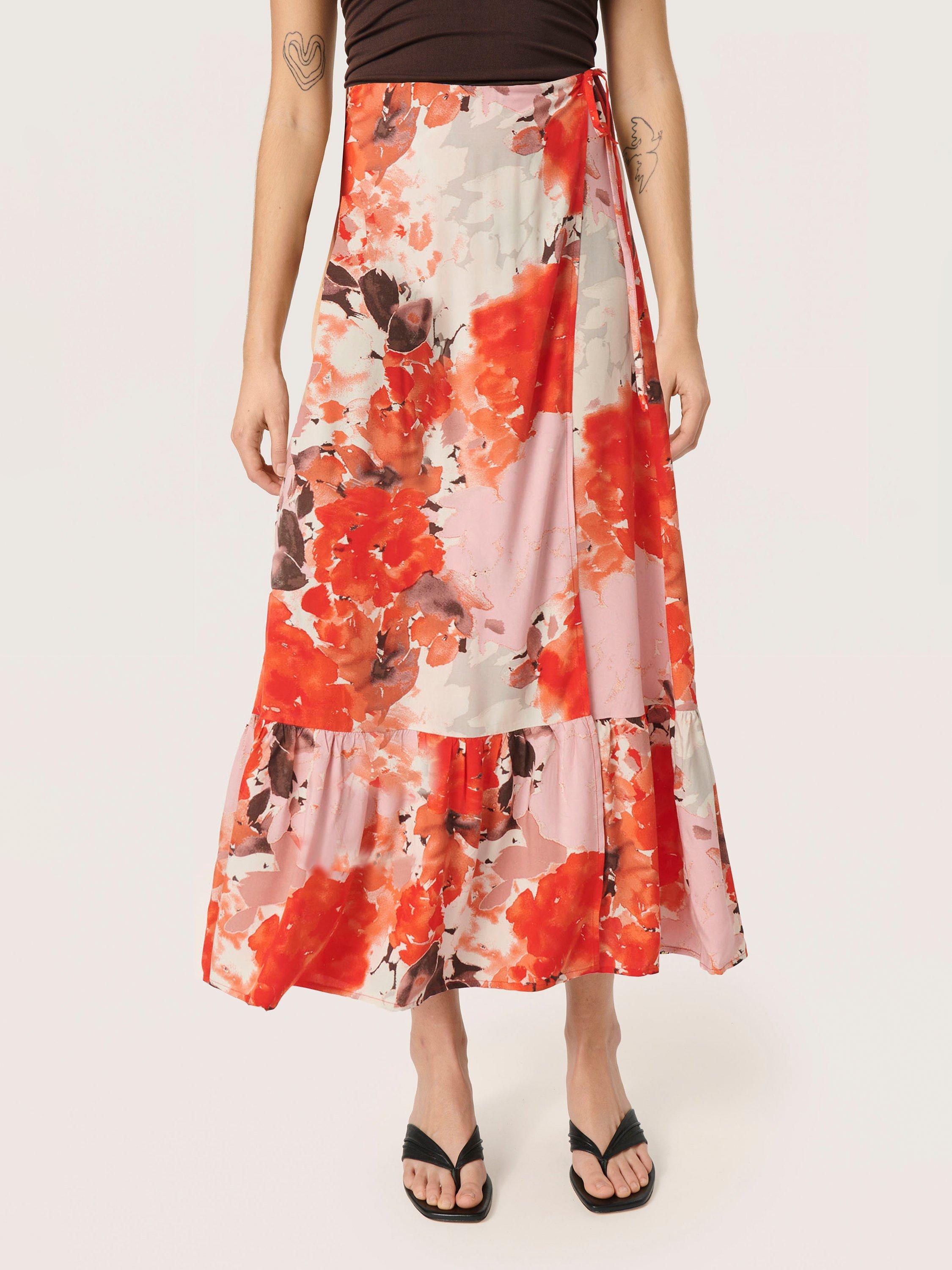 Soaked In Luxury Violetta Maxi Skirt, Grenadine