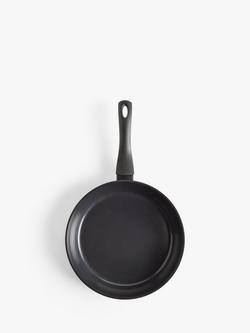John Lewis Recycled Aluminium Ceramic Non-Stick Frying Pan - view 2, Black