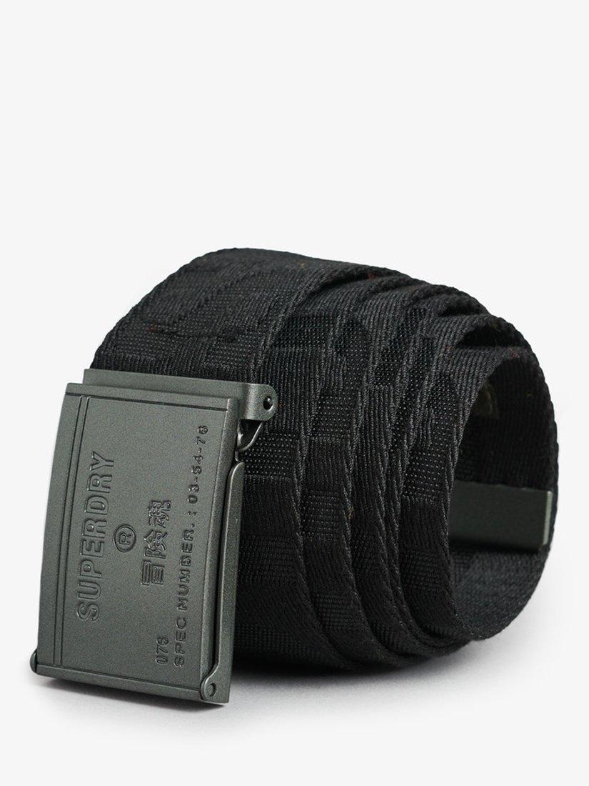 Superdry Webbing Belt, Black