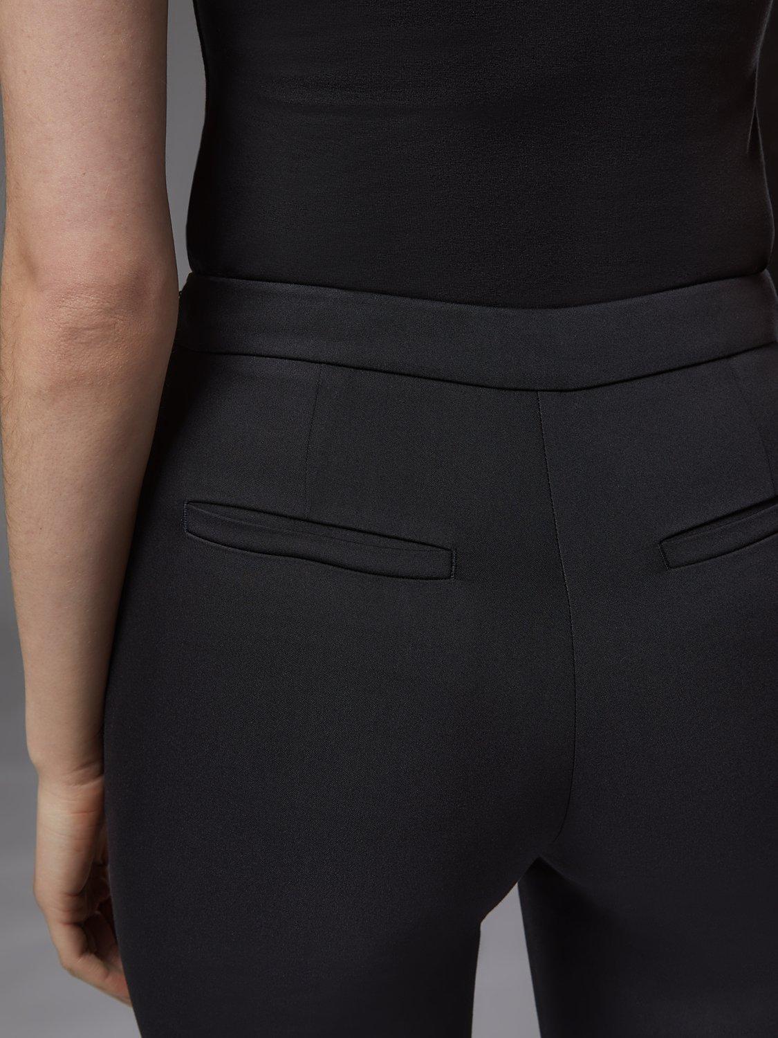 Product image 4 of 5, which shows L.K.Bennett Evan Cotton Blend Trousers, Bla-black, 6