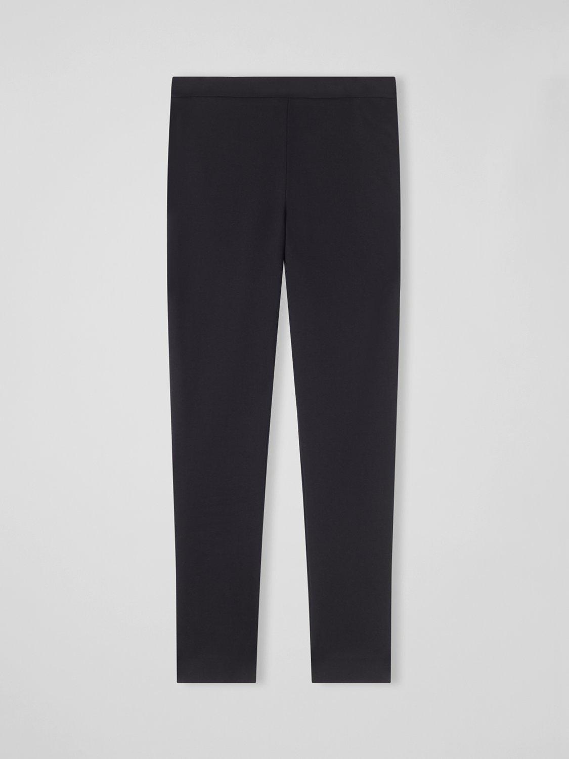 Product image 5 of 5, which shows L.K.Bennett Evan Cotton Blend Trousers, Bla-black, 6