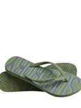 Superdry Vintage Vegan Flip Flops, Olive Khaki