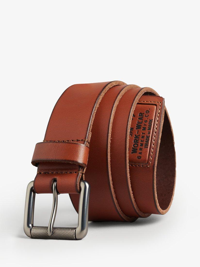 Product image 1 of 4, which shows Superdry Badgeman Belt, Tan, S
