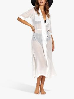 Panos Emporio Ismene Kaftan Shirt Dress, White, White