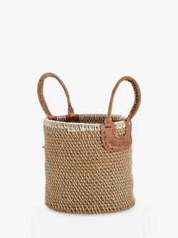 nkuku Indra Coil Basket, Natural - view 2, Natural