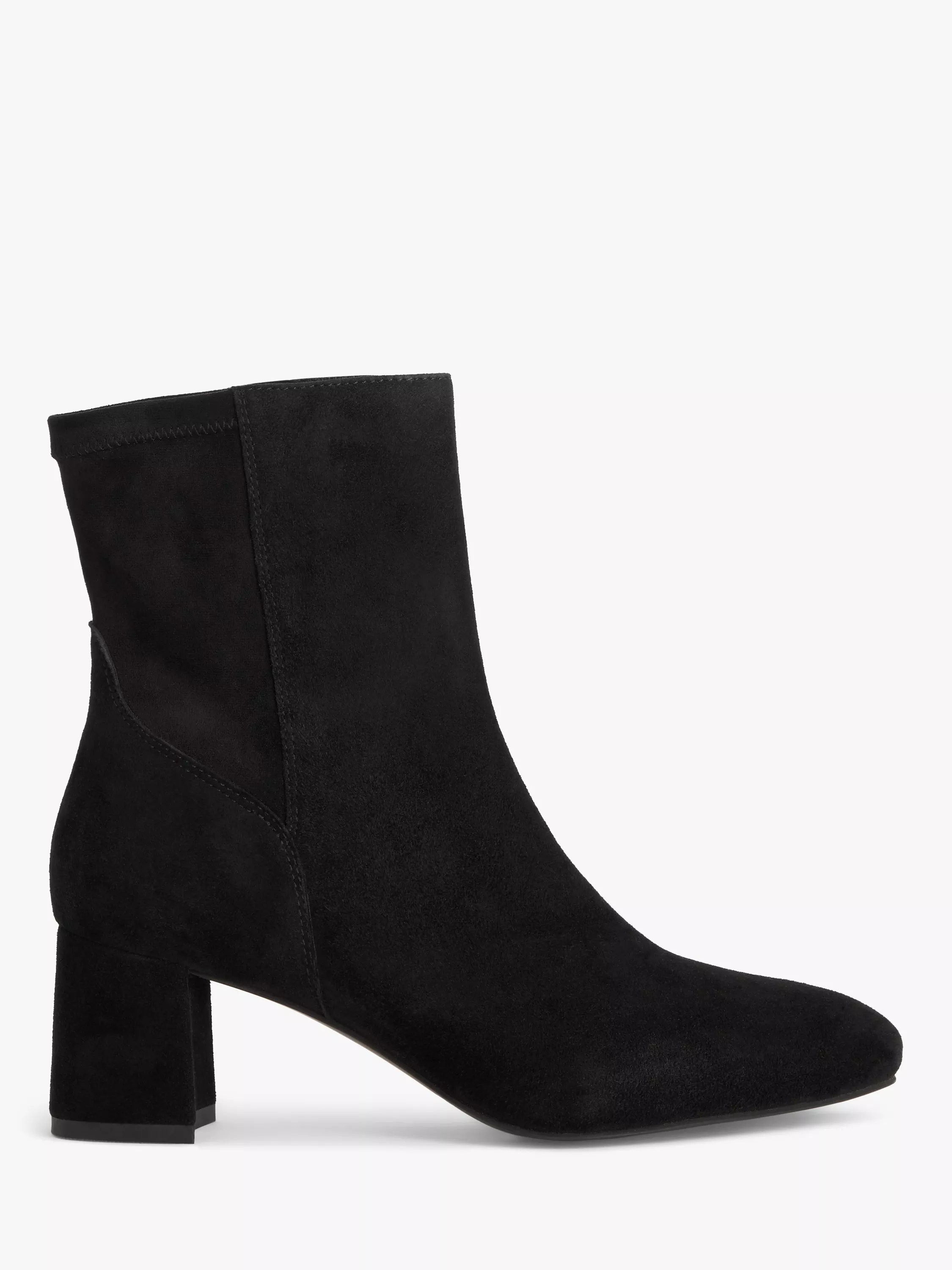 Black boots wooden heel best sale