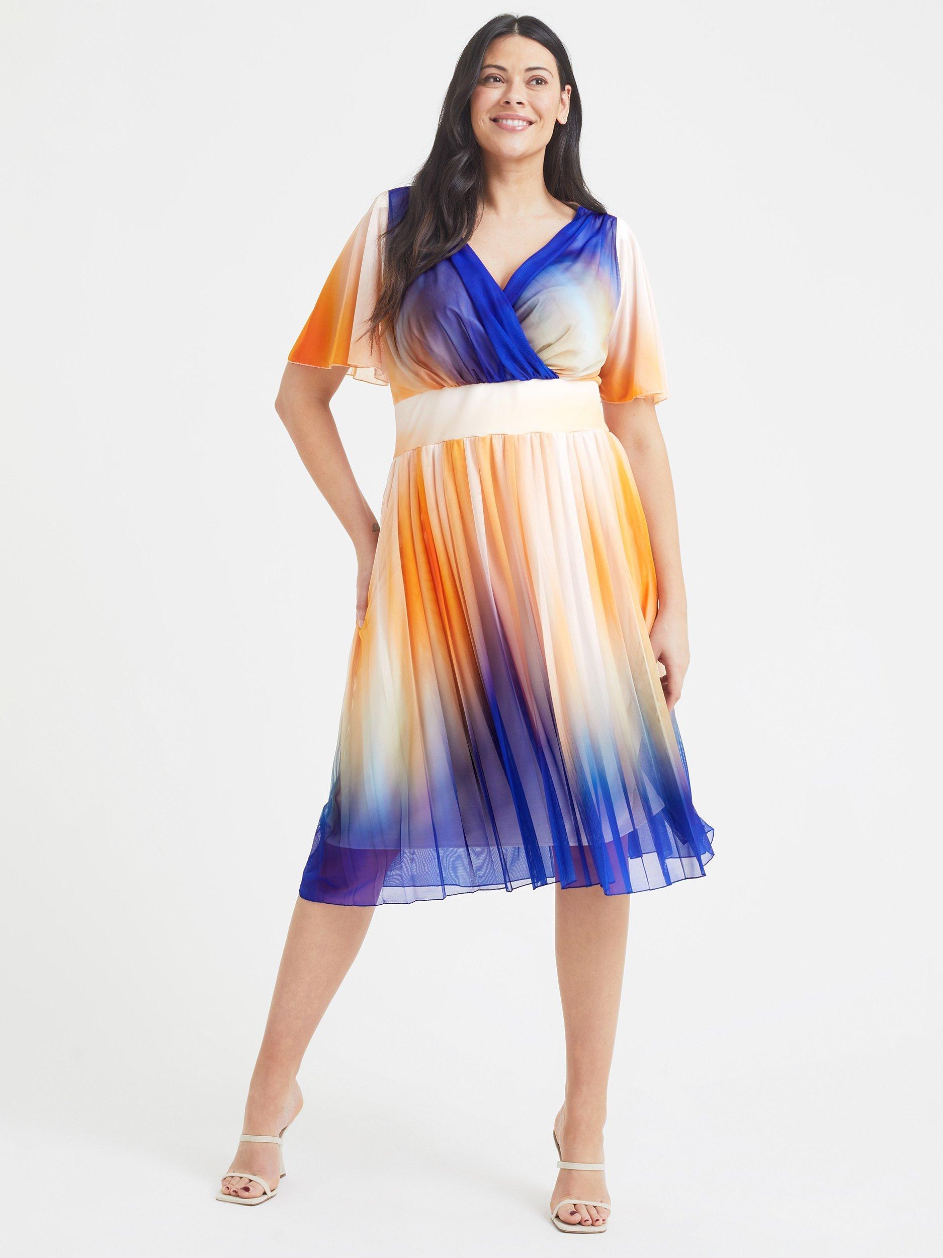 Scarlett & Jo Cleo Ombre Midi Dress, Multi