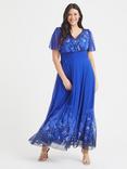 Scarlett & Jo Isabelle Float Sleeve Maxi Dress, Blue