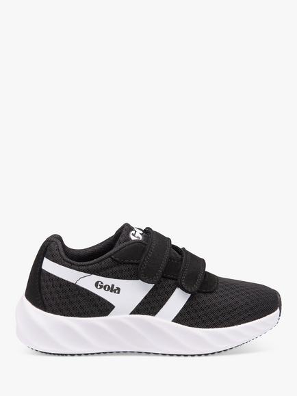 Gola Kids' Performance Draken Twin Bar QF Trainers, Black/White
