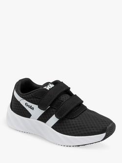 Gola Kids' Performance Draken Twin Bar QF Trainers - view 2, Black/White