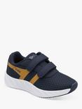 Gola Kids' Performance Draken Twin Bar QF Trainers, Navy/Deep Sun