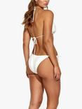 Panos Emporio Crochet Lace Kandia Triangle Bikini Top, Off White