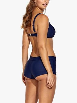 Panos Emporio Medea Twisted Bikini Top - view 2, Navy
