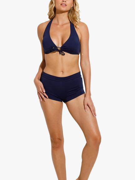 Panos Emporio Recycled Daphne Halterneck Bikini Top, Navy