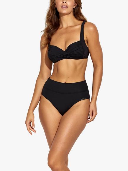 Panos Emporio Medea Twisted Bikini Top, Black