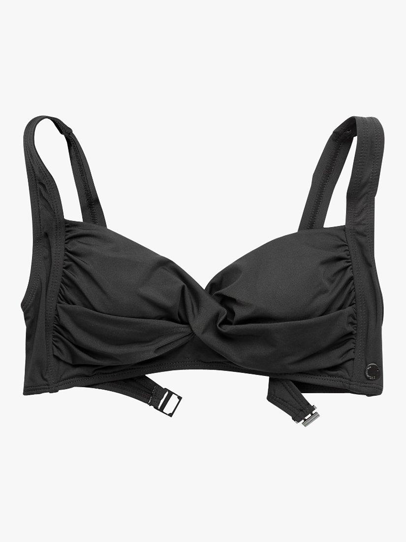 Product image 4 of 5, which shows Panos Emporior Medea Twisted Bikini Top, Black, 8