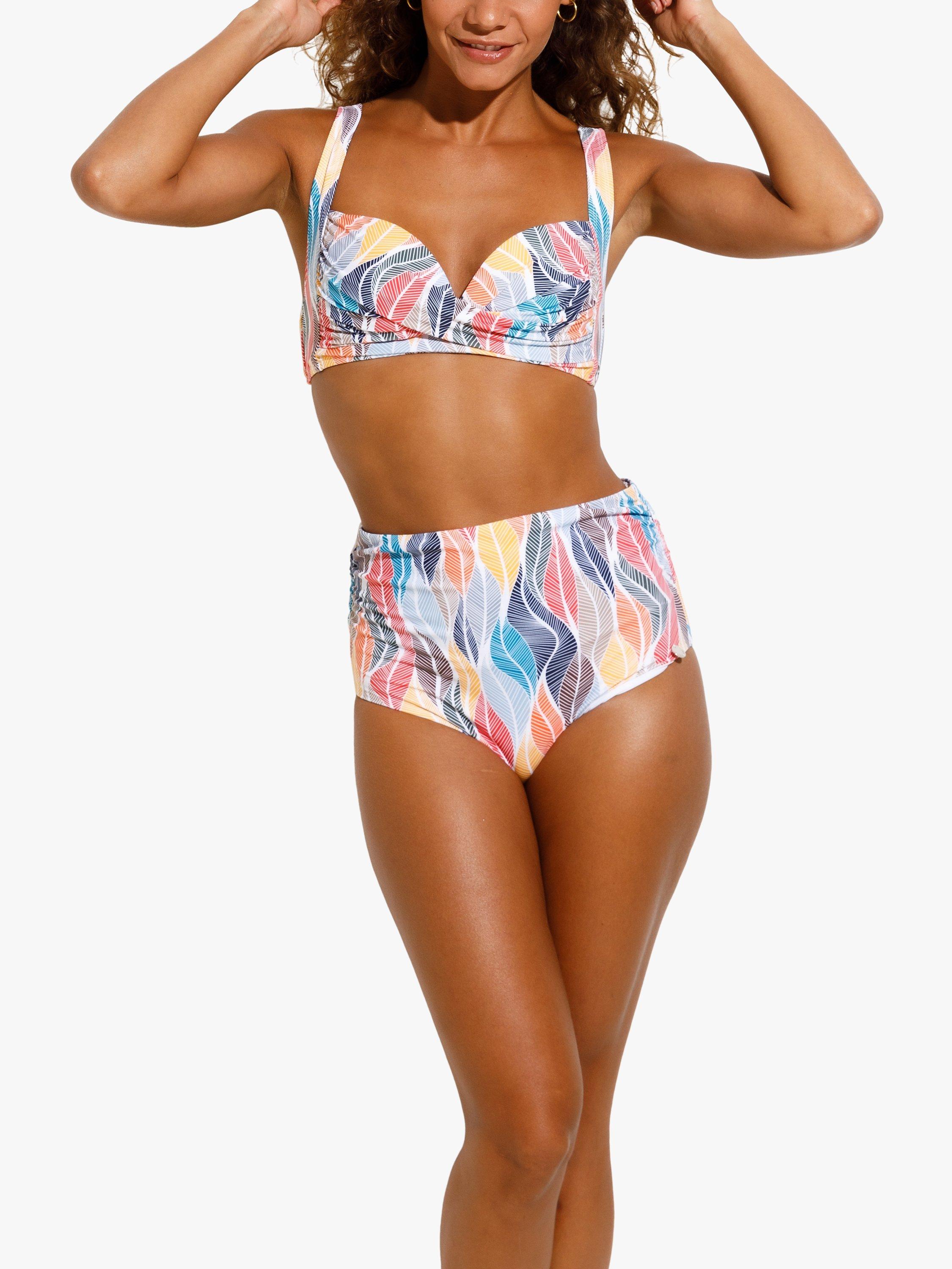 Product image 1 of 4, which shows Panos Emporio Medea Twisted Bikini Top, Multi, 8