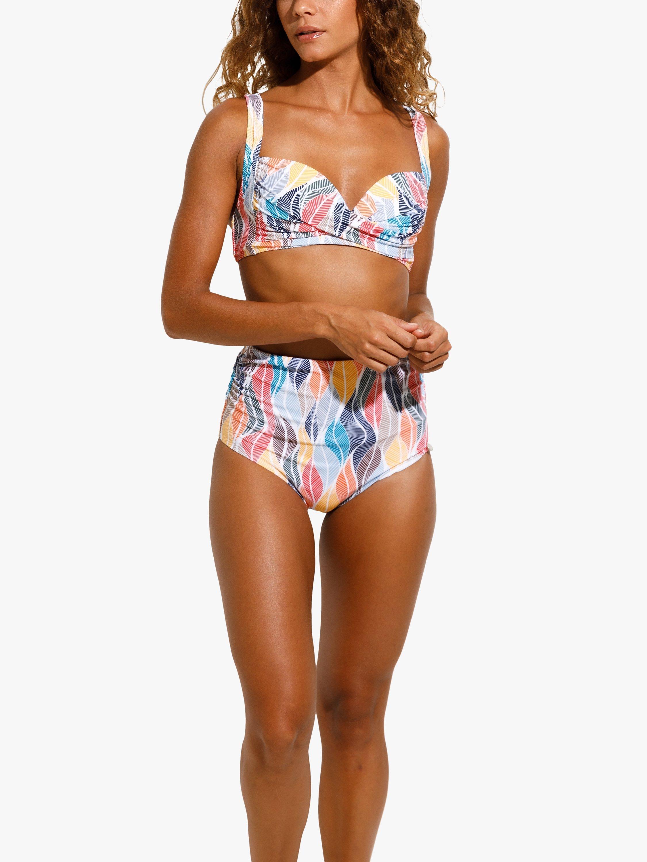 Product image 2 of 4, which shows Panos Emporio Medea Twisted Bikini Top, Multi, 8