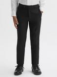 Reiss Kids' Knightsbridge Plain Tailored Trousers, Black