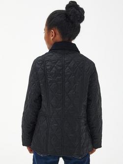Barbour Kids' Liddesdale Quilted Jacket, Black - view 2, Black