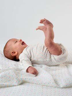 From Babies with Love First Kisses Baby Organic Baby Swaddling Shawl, Multi, Neutral