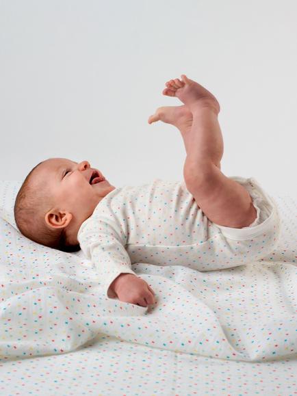 From Babies with Love First Kisses Baby Organic Baby Swaddling Shawl, Multi, Neutral